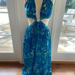 Cupshe blue backless sundress
